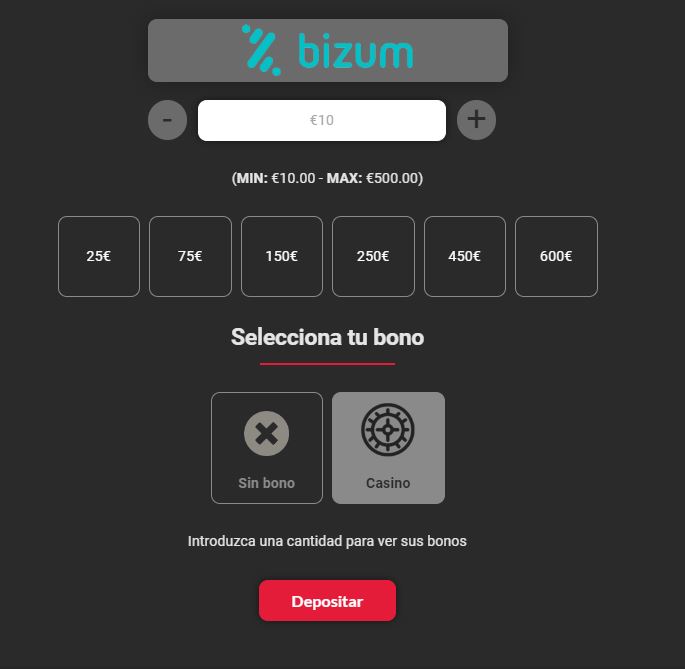 Casino online Bizum