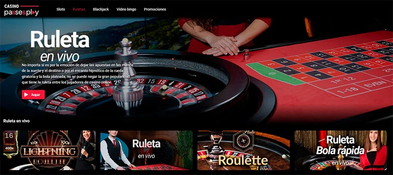 Casino pause and play ruleta en vivo