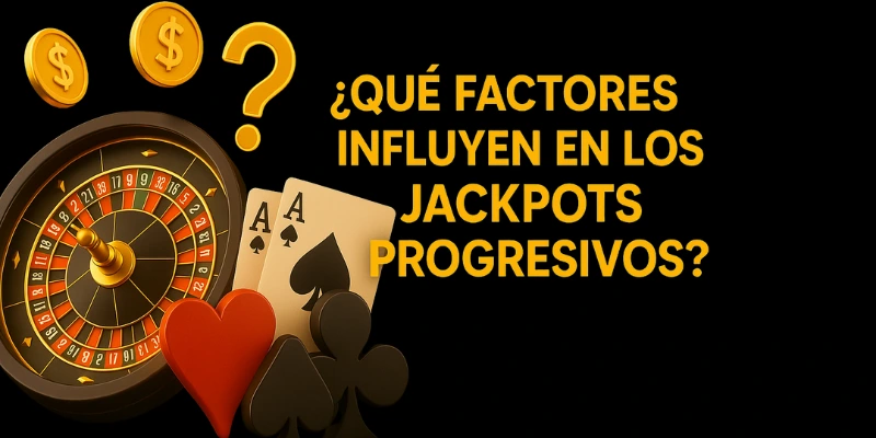 ¿Qué factores influyen en los jackpots progresivos?